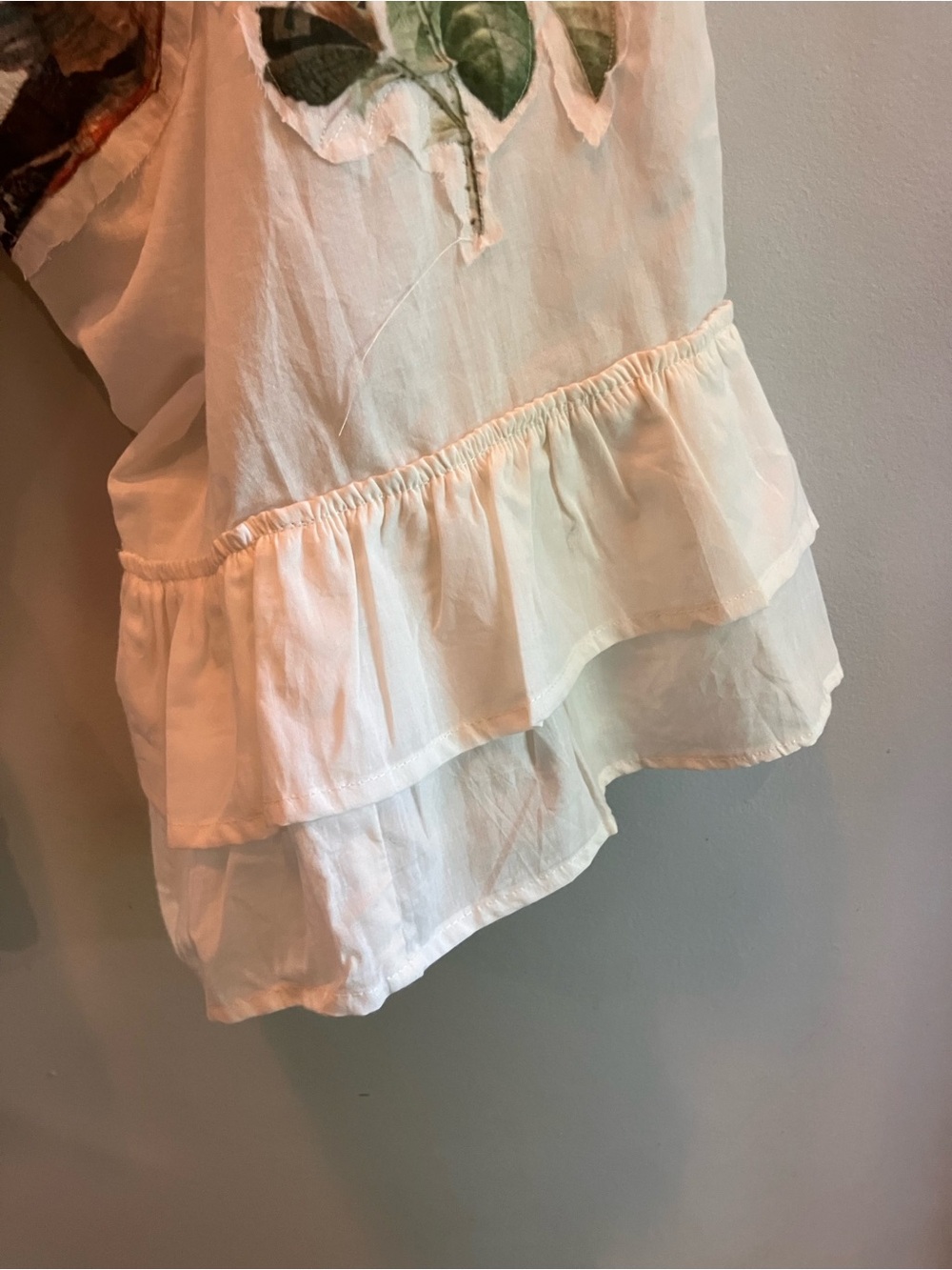 Indi & Sai Bird and Floral Romantic White Draw String Bloomers, NWOT - Picture 12 of 13